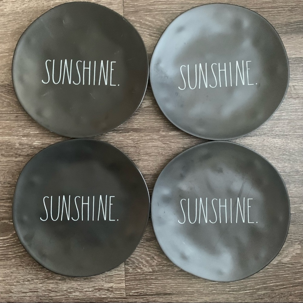 Rae Dunn Sunshine Plates